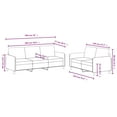 thumbnail image 4 of vidaXL 2 Piece Sofa Set Light Grey Velvet, 4 of 4