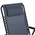 thumbnail image 5 of Grey 3-Piece Outdoor Rocking Set with Glass Table, Foldable Patio Chairs for Garden, Deck, Backyard, 5 of 9