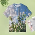thumbnail image 4 of Blossoming Paris Eiffel Tower T Shirts Basic T-Shirt Short Sleeve Ladies Tee Shirt Summer Graphic Clothing, 4 of 6