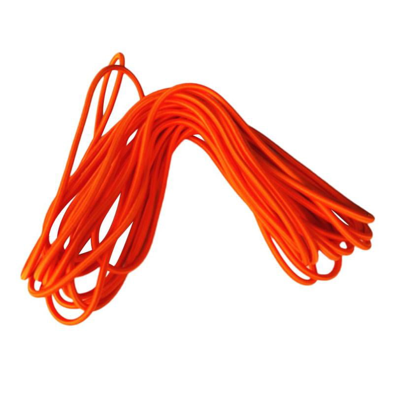 5mmx20m Strong Rubber Elastic Bungee Rope for Boating Sailing Camping Orange 