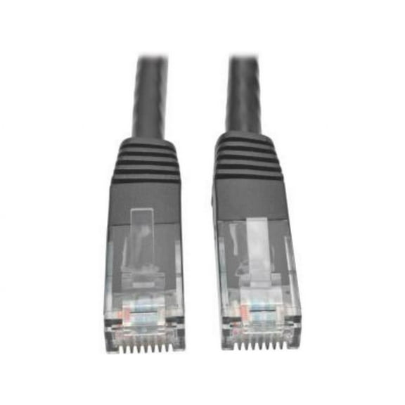 Tripp Lite 1ft Cat6 Gigabit Molded Patch Cable (RJ45 M/M), Black