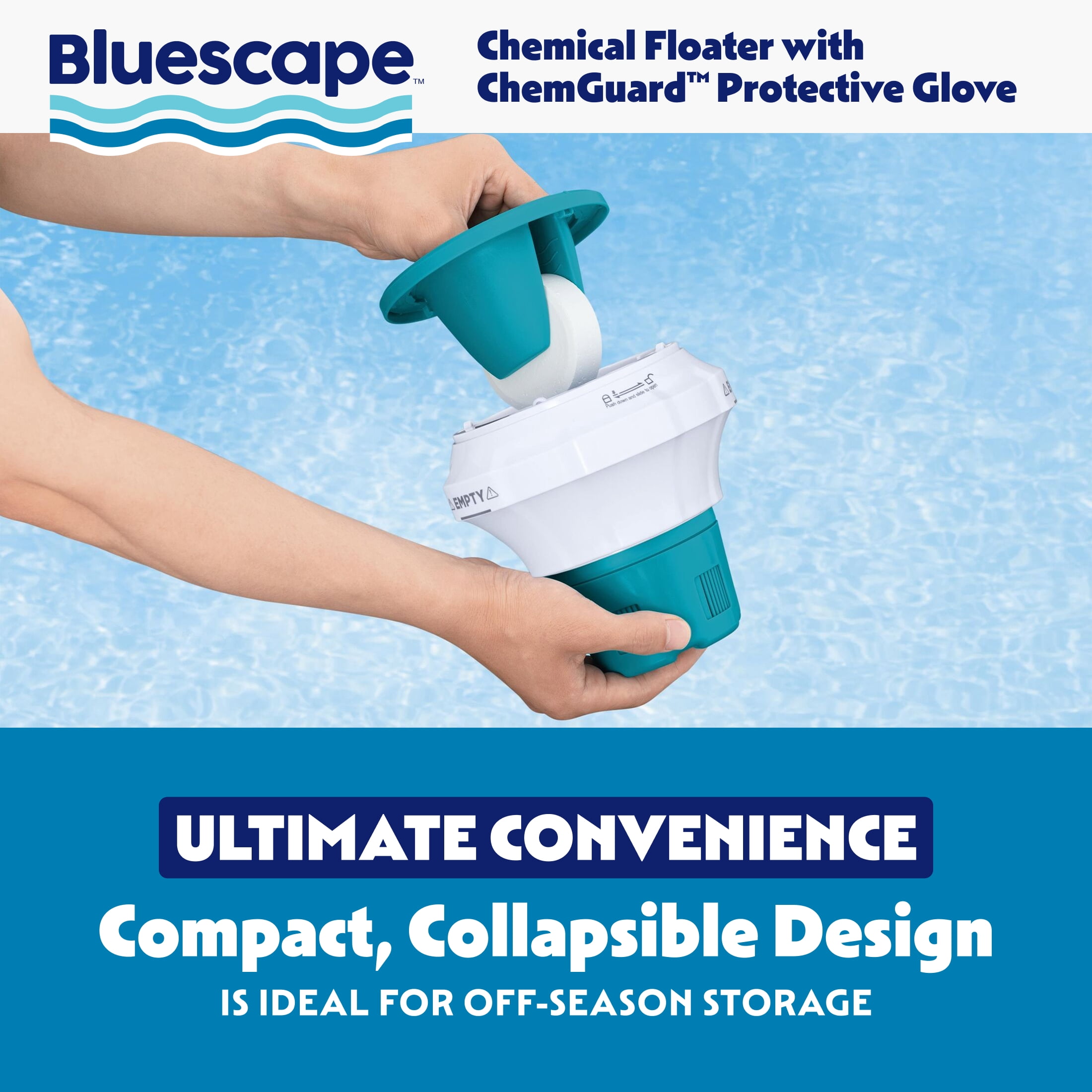 Bluescape Chemical Floater with ChemGuard Protective Glove, 1 pack