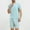 Green, variant on ZZwxWA Mens Sliky Pajama Sets Summer Homewear 2 Piece Outfits Short Sleeve Crewneck T-Shirts and Shorts Basic Sleep Set Holiday Gift Finder