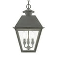 thumbnail image 5 of 27220-61 Livex Lighting Wentworth - 3 Light Large Outdoor Pendant In Classic Style-19 Inches Tall and 12 Inches Wide-Charcoal Finish, 5 of 11