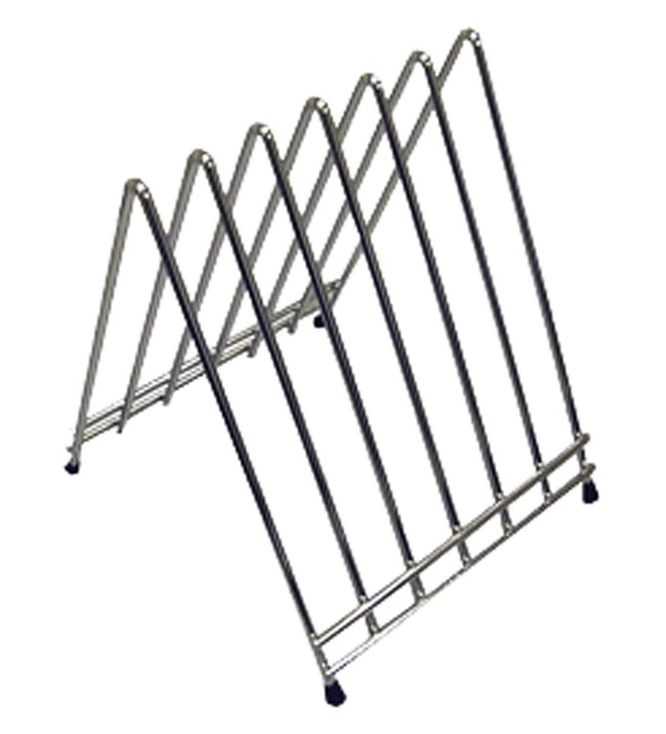 Winco CB6L 6Slot Cutting Board Rack, Chrome Plated 2Pack