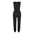 thumbnail image 4 of Samickarr Jumpsuits For Women Summmer Dressy Wedding Women Loose Two-piece Sets Solid Sleeveless Tops Vest Casual Pants Sweatsuit, 4 of 5