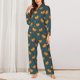 thumbnail image 2 of Fotbe Hot Dog 6 Conjunto de Pijama de Manga Larga para Mujer con Estampado, Ropa de Dormir de 2 Piezas, Conjunto de Casa Suave y Cómodo con Bolsillos-XX-Large, 2 of 7