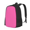thumbnail image 3 of Large Capacity Backpack 16.5×12.5×5.5in Widened Shoulder Strap Design Main Bag Large Top Handle Belt Adjustable Shoulder Strap Hotpink, 3 of 8