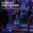 thumbnail image 2 of Tronsmart Halo 200 Portable Active PA Speaker 180W, Bluetooth Streaming, Wireless Speaker Connection, EQ & App for DJ, Music Gigs, Karaoke, Outdoor Party, 2 of 11