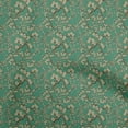 thumbnail image 1 of oneOone Cotton Poplin Green Fabric Asian Japanese Floral Craft Projects Decor Fabric Printed By The Yard 56 Inch Wide, 1 of 5