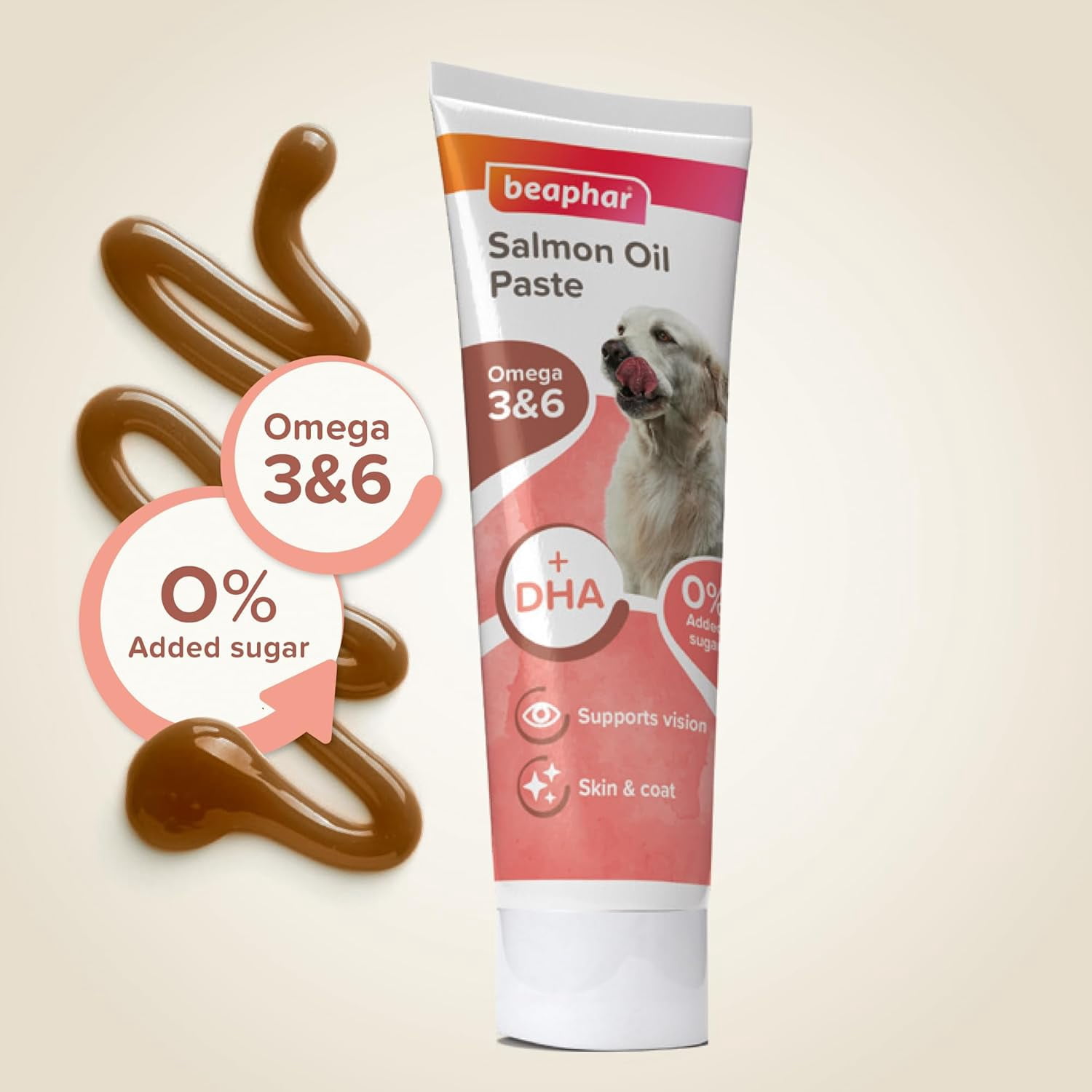 Beaphar Salmon Oil Paste for Dogs Animal Health 100g