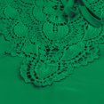 thumbnail image 3 of Gibobby Blusa Termica Camiseta manga encaje sólido más blusa tamaño mujer murciélago corto Casual Tops blusa de mujer（Verde， XXL), 3 of 5