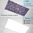 thumbnail image 5 of Ceiling Light Cover for Classroom, Retro Abstract Floral Magnetic Fluorescent Light Covers Filter for School,Office, 2X4&nbsp; FT, Pack of 3, Paisley Pattern Purple, 5 of 8