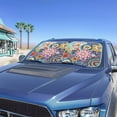 thumbnail image 2 of Binienty Boho Mandala Windshield Sun Visor for Car Front Window Foldable 2 Pieces Car Shield Sun Protector Heat Reflector-Keep Your Vehicle Cool, 2 of 7