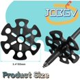 thumbnail image 2 of Embouts de Bâton de Marche, Panier de Ski Amovible en Boue, Panier Flocon de Neige pour Bâton de Randonnée, Accessoire de Remplacement de Panier de Ski Amovible pour Bâtons de Randonnée (6 Pcs), 2 of 6