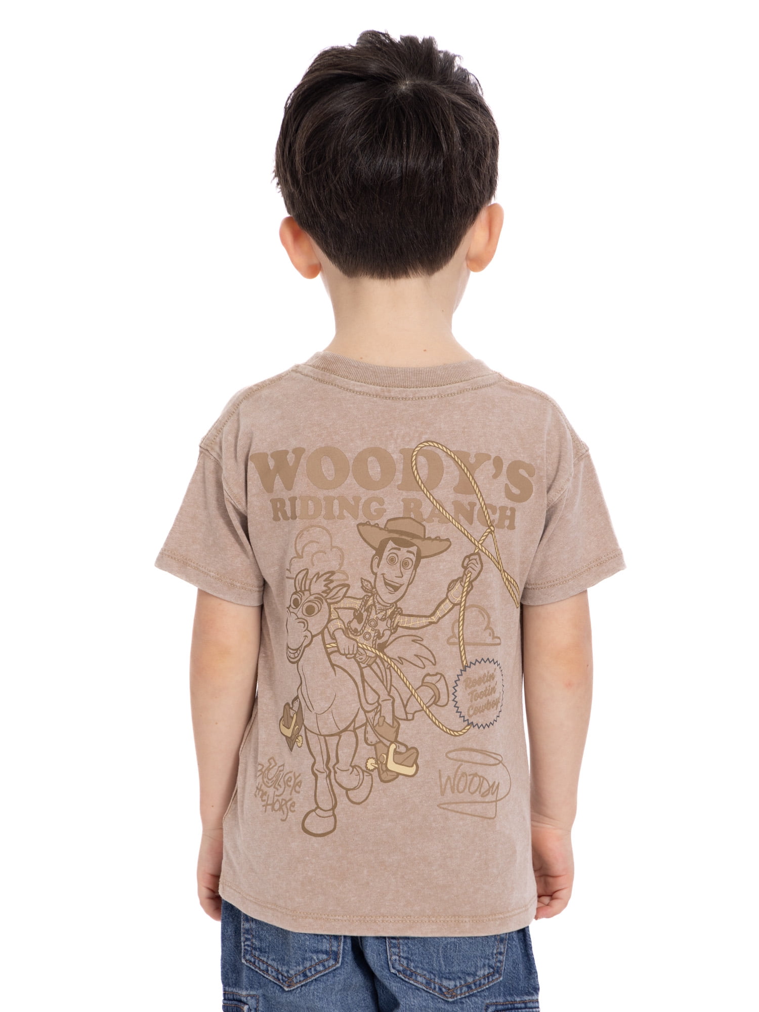 Toy Story Woody Toddler Graphic Crewneck Tee with Short Sleeves, Sizes 12M-5T
