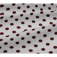 thumbnail image 4 of oneOone Cotton Jersey Maroon Fabric Polka Dots Dots Sewing Craft Projects Fabric Prints By Yard 58 Inch Wide, 4 of 4