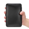 thumbnail image 2 of Juego portátil de cortaúñas y herramientas de belleza, juego de manicura de acero inoxidable, con bolsa de cuero negra, 2 of 5