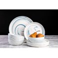 thumbnail image 4 of Thyme & Table Dinnerware Blue Marble Stoneware, 12 Piece Set, 4 of 6