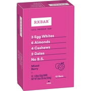 RXBAR Mixed Berry Chewy Protein Bars, Gluten-Free, Ready-to-Eat, 22 oz, 12 Count