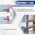 thumbnail image 4 of Yuarrent 2 unids/set cerradura de refrigerador a prueba de niños exclusiva para niños pequeños y sellos de envejecimiento decorativos y Decoración del hogar, 4 of 6