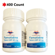 Famotidine Maximum Strength Acid Reducer Tablets, 20mg, Treats Heartburn, 400 Count