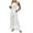 White, variant on Dazajoo Womens Oversized Cotton Linen Jumpsuit 2024 Casual Summer Loose One Piece Off Shoulder Elastic Waist Wide Leg Long Romper with Pockets for Women Dressy Trendy Solid Color Rompers,White,L
