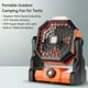 thumbnail image 2 of Ventilador portátil para acampar al aire libre Aoresac para tiendas de campaña con velocidad ajustable sin escalonamientos, 2 of 8