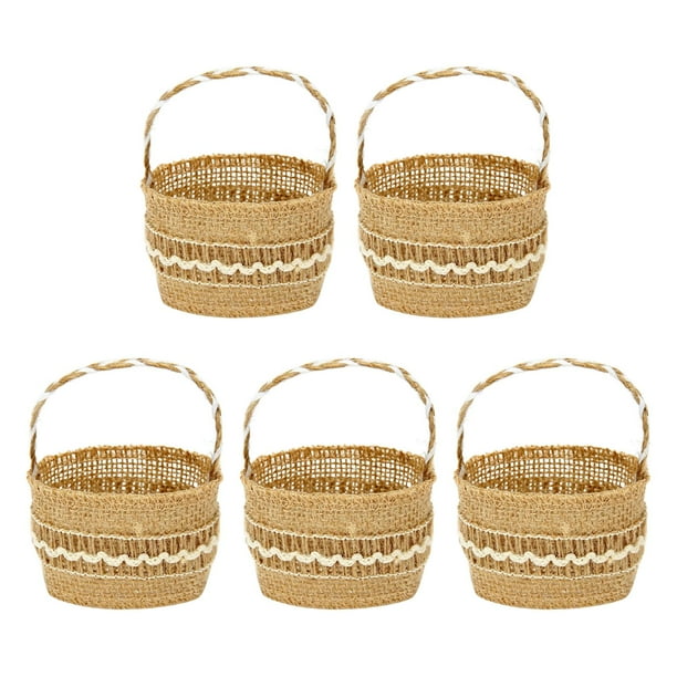 5 piezas Bolsa de dulces para fiesta de Halloween Bolsa de dulces multiusos Cubo de dulces para Estilo E