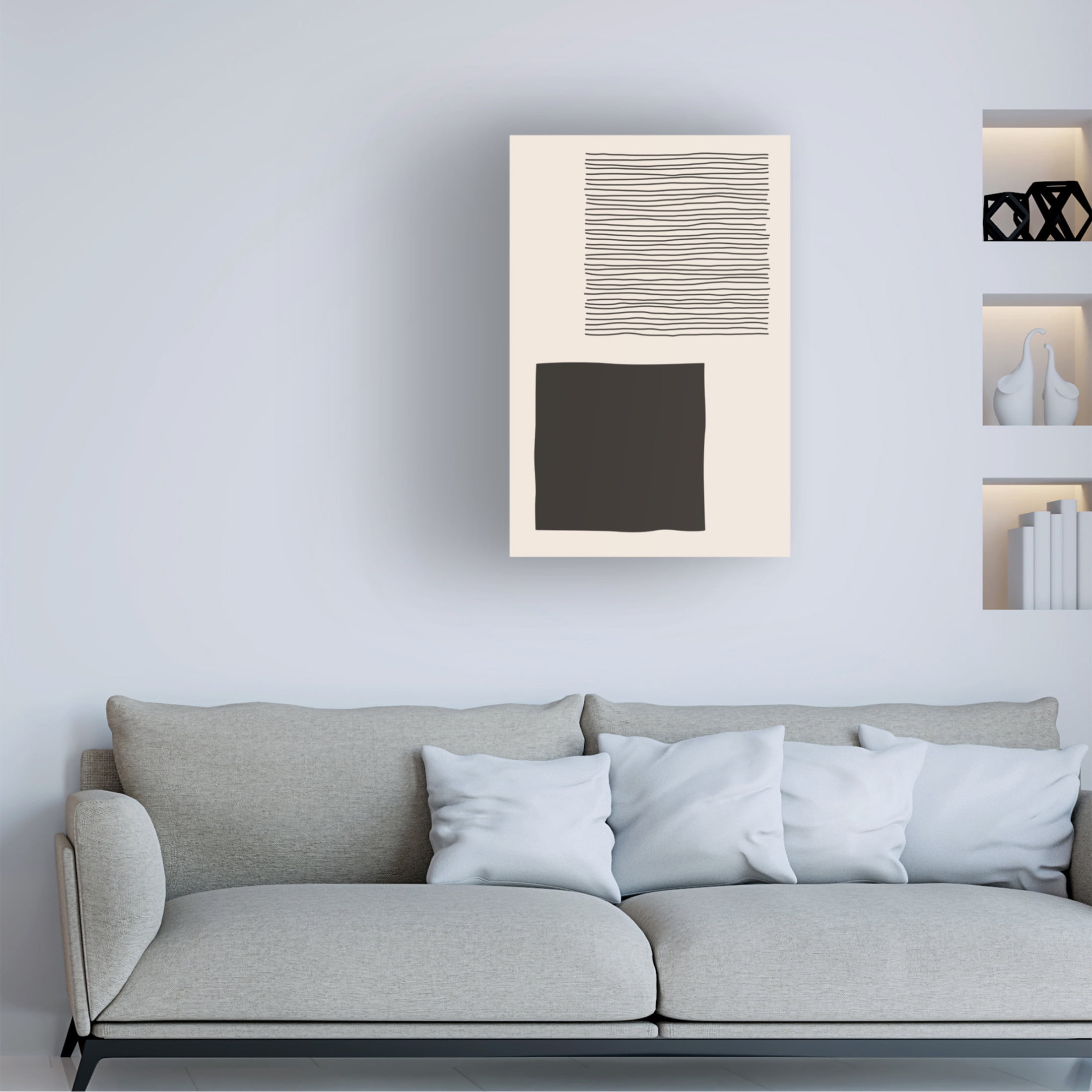 Trademark Fine Art jay stanley Dark Minimalism Series 1 Canvas Wall Art