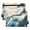 Blue White Gold Marble, variant on Light Blue and Gold Marble 2 Pack Pencil Pouch for 3 Ring Binder Smooth Zipper Folders with Pockets Clear Window Pencil Case