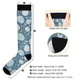 thumbnail image 3 of FORMRS Womens Knee High Socks Casual Long Thick Travel Daily Wear, 1 Pair, Easter Eggs, 3 of 6