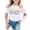 White, variant on ibiyuan First Day Of School Clothes for Girls Short Sleeve Tshirts Back To School Shirt for Teen Girls Kids T-Shirt Letter Print Tees Top Loose Fit Happy Kindergarten 1st Grade