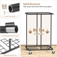 thumbnail image 3 of 150L Large Laundry Basket with Wheels, Rolling Laundry Hamper with Removable Laundry Bag & Metal Frame, Oxford Fabric Dirty Clothes Hampers for Bedroom, Laundry Room, Bathroom, Dorm(Black), 3 of 5