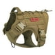 thumbnail image 1 of OneTigris - Chaleco táctico para perros de servicio, impermeable y cómodo, arnés para perros Military Patrol K9 con asa (tamaño mediano, marrón coyote), 1 of 5
