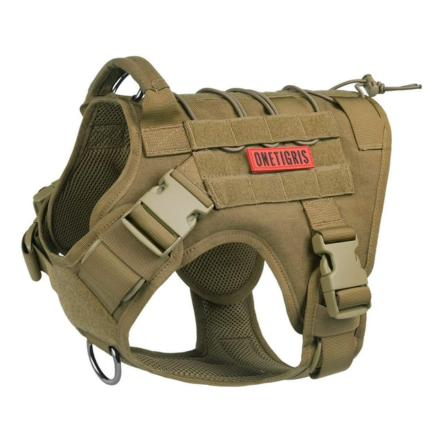 Chaleco de adiestramiento para perros OneTigris Tactical para perros Coyote Brown