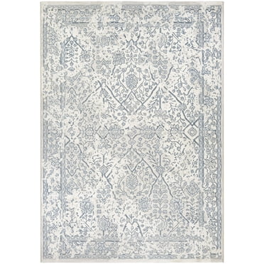 Couristan Marina Lillian Area Rug, 9'2" x 12'9", Oyster-Slate Blue