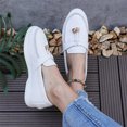 thumbnail image 5 of Eltusu Women Loafer Flat Shoes, Office Slip on Breathable Round Toe Comfort Shoes White Size 7.5, 5 of 7
