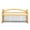 Curved Handle, variant on Gardenised Vintage Harvest Basket Pine Wood & Metal Mesh Wire Design Wooden Frame with Straight Handle for Fruits Vegetables Kitchen Organization Decorative Storage Home Décor & Garden Display