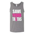 thumbnail image 2 of Save Your Awareness Mens Graphic Tank Top, Heather Grey, Small, 2 of 3