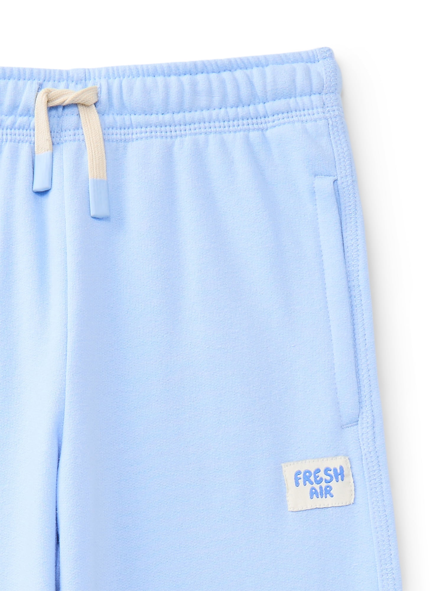Wonder Nation Little Boys Lightweight Fleece Jogger Pants, Sizes 4-10