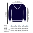 thumbnail image 4 of Suéter Escolar De Niña Color Azul Marino Secundaria Primaria, 4 of 4