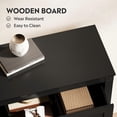 thumbnail image 6 of GALAXHERO Farmhouse 5 Drawer Dresser, Black Tall Dresser with Double Rustic Handles, Wood Chest of Drawers for Bedroom, Living Room, Hallway, 6 of 11