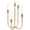 5-Arm, variant on 5-Candle Candelabra Antique Brass Candle Holder 17.5 Inch Tall | 5 Arms Cast Iron Candlestick Stand for Taper Candles, Centerpiece for , Wedding, Mantel & Dining Room, Finish