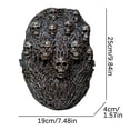thumbnail image 3 of Máscara de Halloween Steam Skull Punk Doomsday para adulto, 3 of 4