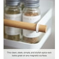 thumbnail image 4 of Yamazaki Home Magnetic Storage Caddy, White, Steel + Wood, Supports 3.3 pounds, Magnetic, No Assembly, 4 of 6