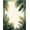 Green Gold Cream, Pattern 1, variant on ODIKA 8'x10' Washable Area Rug Durable, Non-Slip Palm Leaf Botanical Tropical With Symmetrical Foliage Border for Living Room, Under Sectional, Family