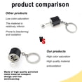 thumbnail image 4 of Gear Keychain Shifter Keychain Key chain Ring, Mini Car Gear Shift Stick Knob Keyring, Car Key Fob Keychain Accessories(Black), 4 of 5