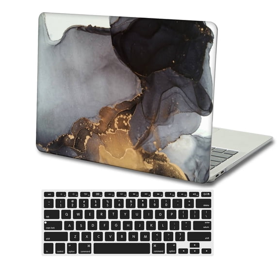 KSK KAISHEK Hard Shell Cover Compatible with MacBook Pro 13 inchs 2016 - 2021 2022 2023 A1706&A1708&A1989&A2159&A2251&A2289&A2338 M1 + Black Keyboard Cover, Marble 218_1