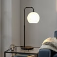 thumbnail image 7 of Evelyn&Zoe Harrison 27" Arc Table Lamp with Glass Shade, 7 of 7